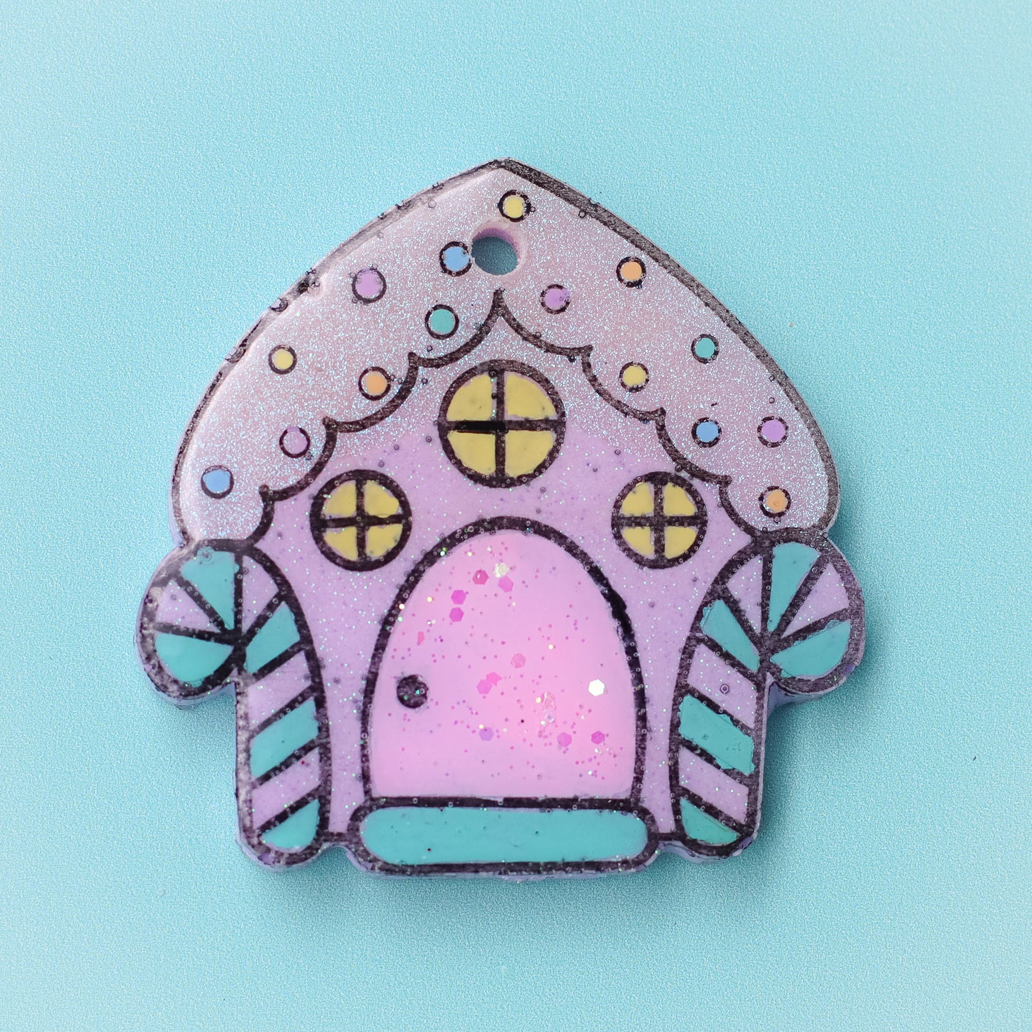Gingerbread House Pet ID/Keyring