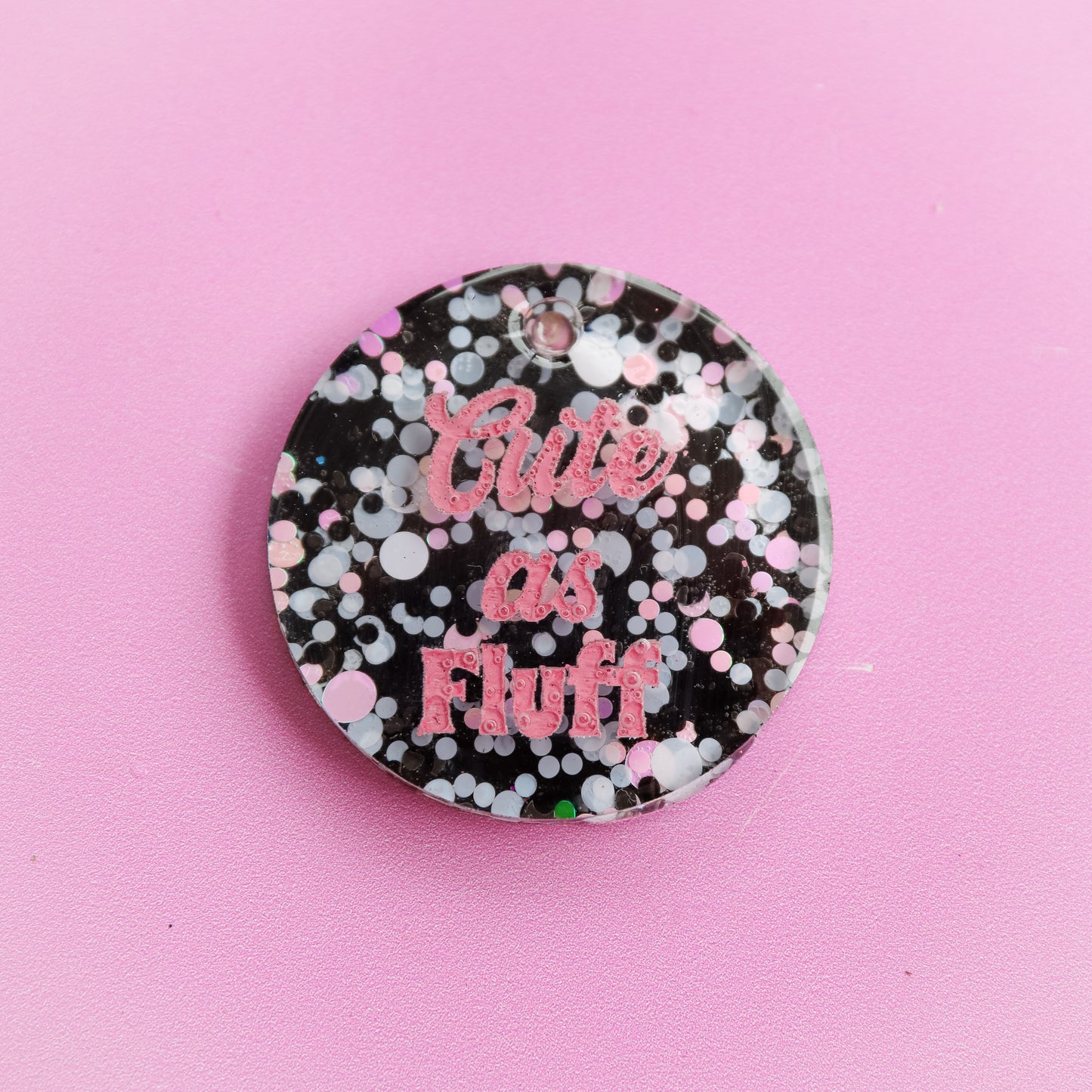 Cute as Fluff Slogan Collar Candy®️
