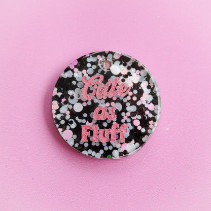Cute as Fluff Slogan Collar Candy®️