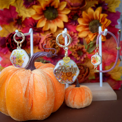 Autumn Floral Hexagon Collar Candy®️