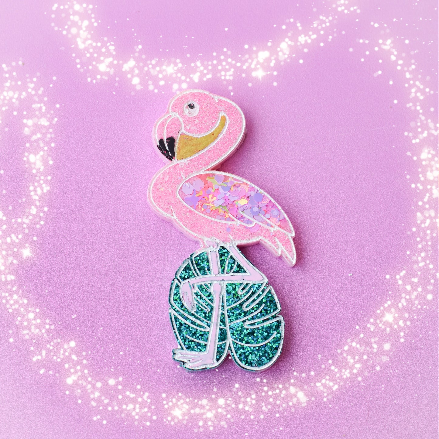 Large Flamingo Pet Tag