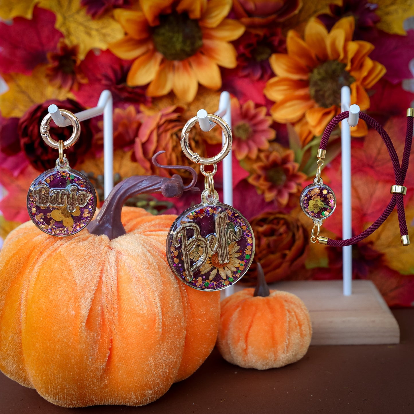 Autumn Floral Round Bracelet