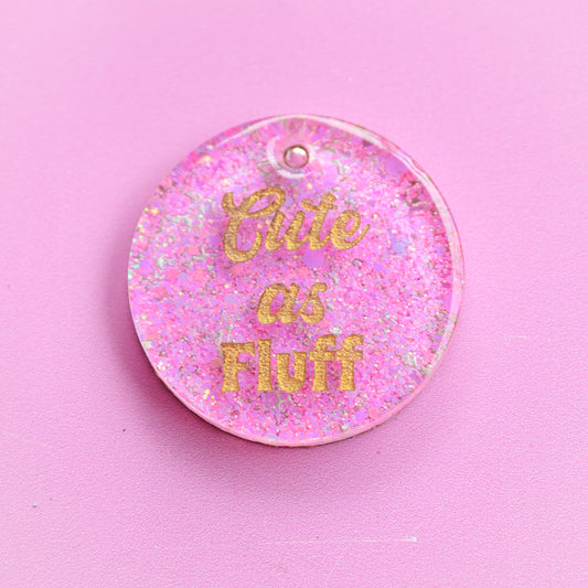 Cute as Fluff Slogan Collar Candy™️