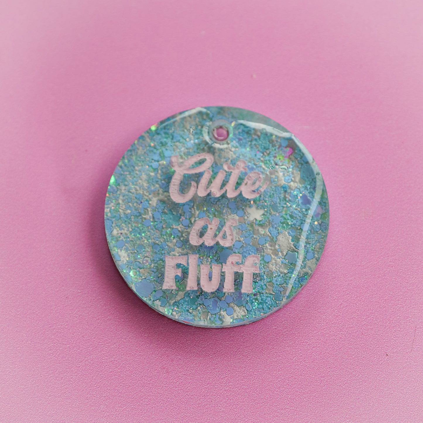 Cute as Fluff Slogan Collar Candy®️