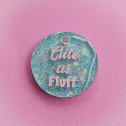 Cute as Fluff Slogan Collar Candy®️