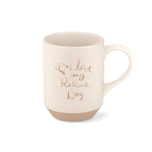 Fringe Love My Rescue Stoneware NY Mug