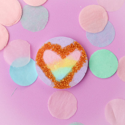 Large Pastel Circle Shaped Tag