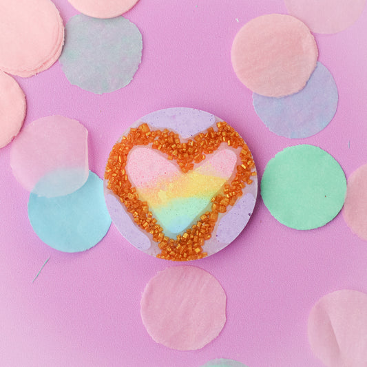 Large Pastel Circle Shaped Tag