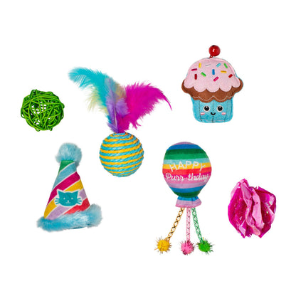 Fringe HAPPY PURRTHDAY CAT TOY SET OF 6