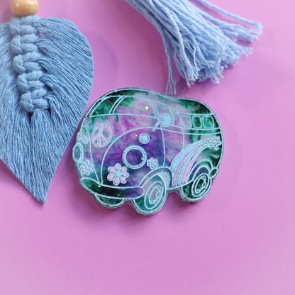 Wanderlust Large Hippie Van Tag