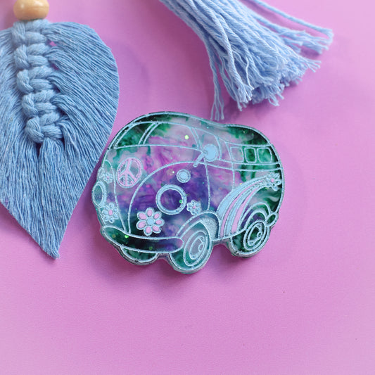 Wanderlust Large Hippie Van Tag