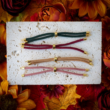 Autumn Floral Round Bracelet
