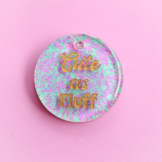 Cute as Fluff Slogan Collar Candy™️