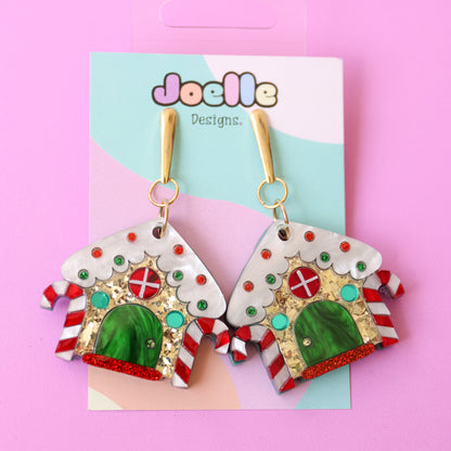 Gingerbread House Earrings