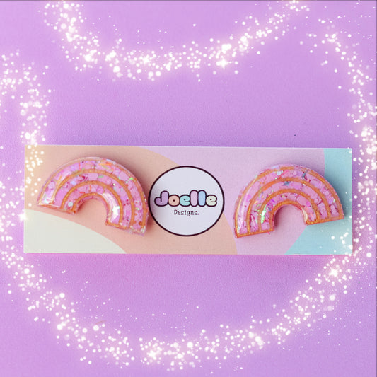 Resin Rainbow Studs