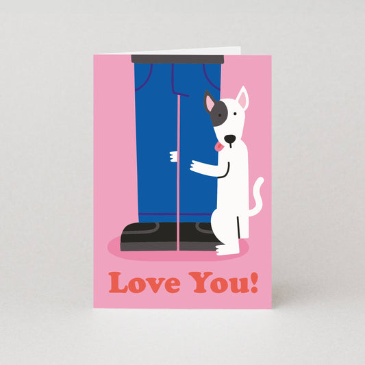Dog Humping Leg Valentine’s Card | Dog Valentine’s Day Card
