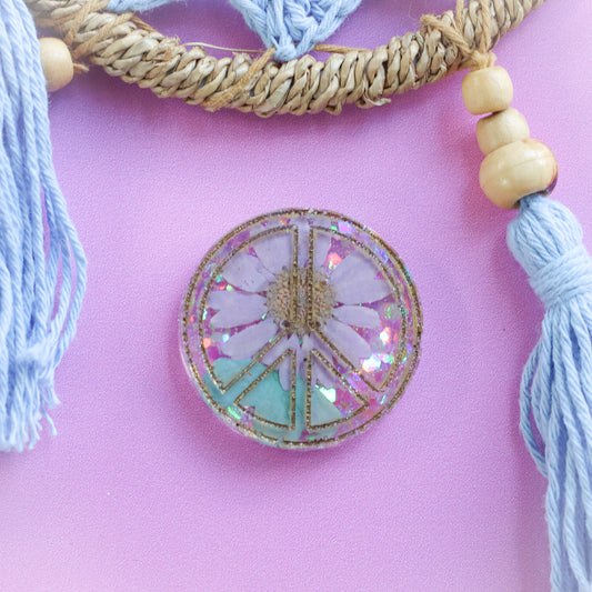 Wanderlust Small Peace Tag