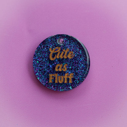 Cute as Fluff Slogan Collar Candy®️