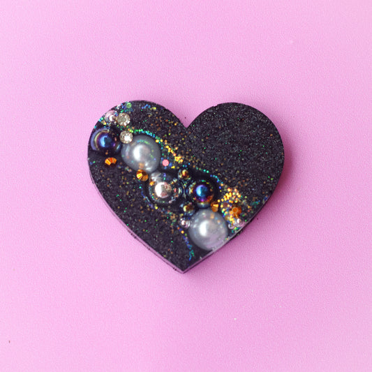Bling Heart Shaped Tag