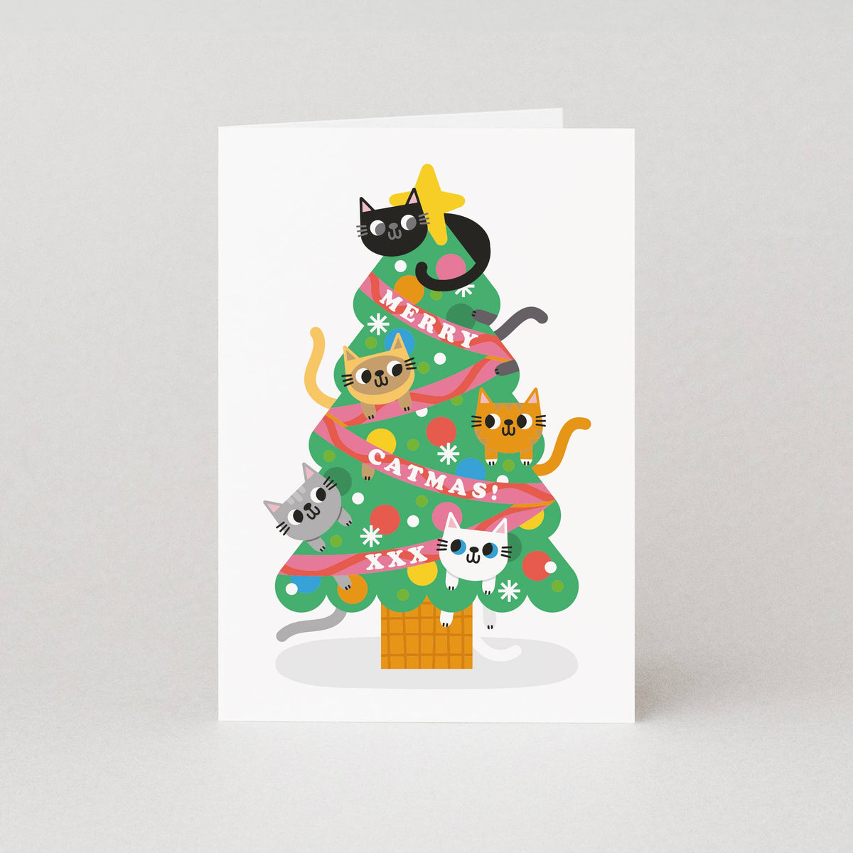 Merry Catmas Cat Christmas Card