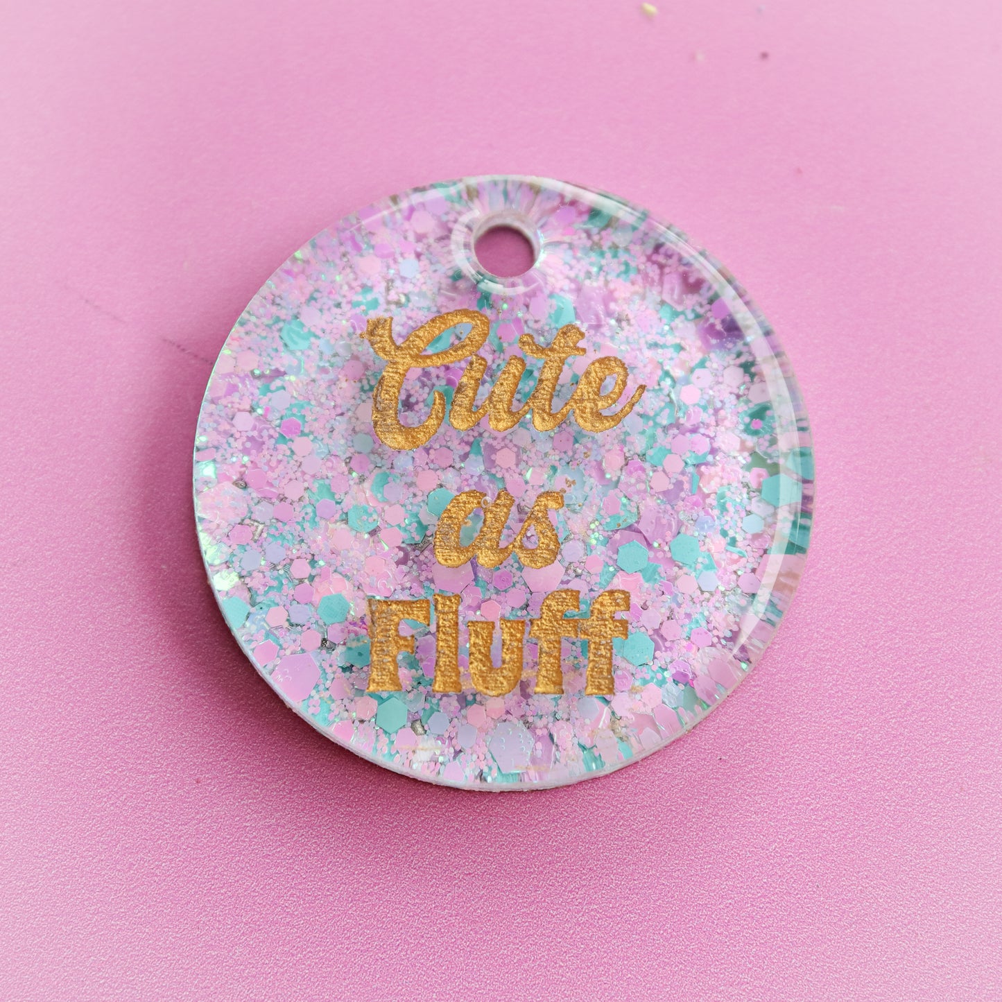 Cute as Fluff Slogan Collar Candy®️