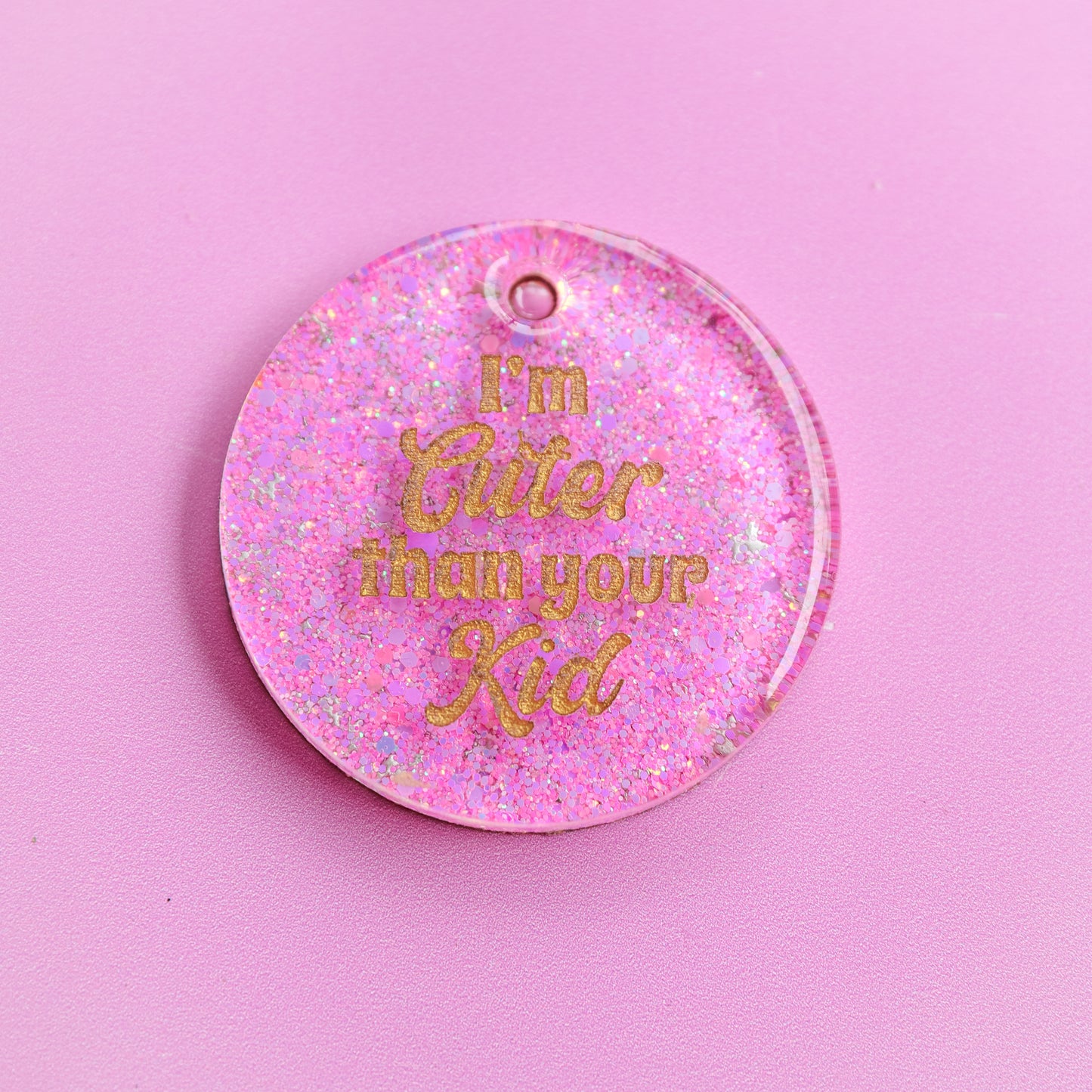 I’m Cuter than your Kid Slogan Collar Candy®️