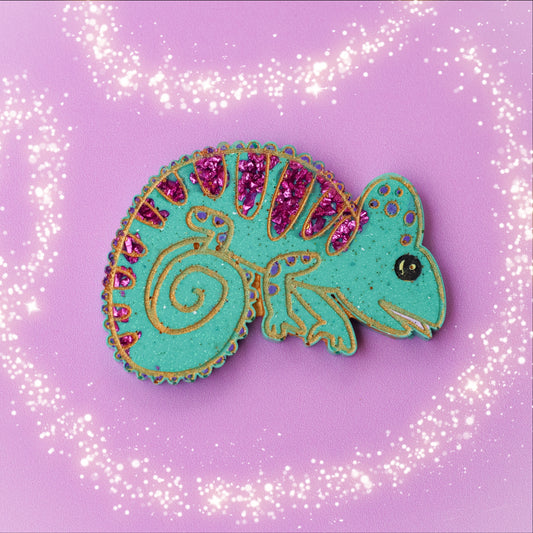 Large Panther Chameleon Pet Tag