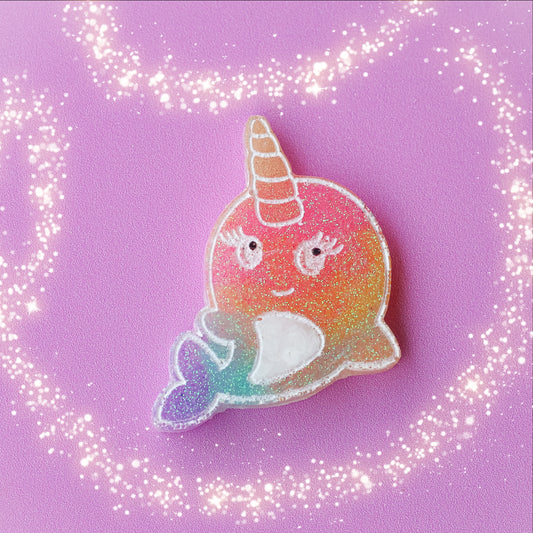 Small Narwhal Pet Tag