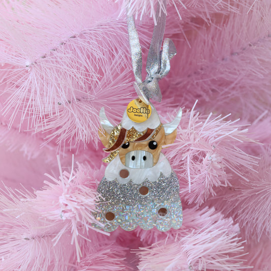 Highland Cow Tree Ornament