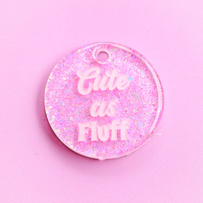 Cute as Fluff Slogan Collar Candy®️