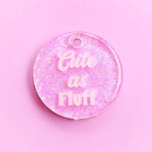 Cute as Fluff Slogan Collar Candy™️