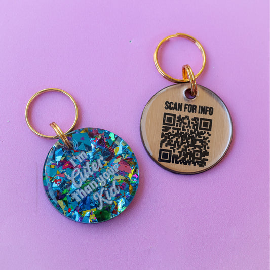 I’m cuter than your kid Slogan Collar Candy™️