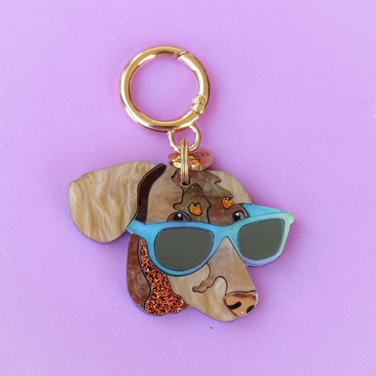 Custom Pet Portrait ID Tag/Keyring