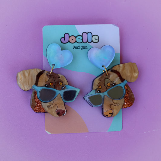 Custom Pet Portrait Earrings