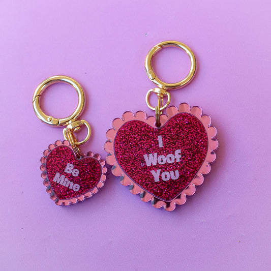 Custom Valentine’s Scalloped Heart Collar Candy™️