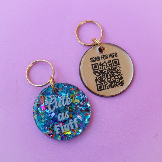 Cute as Fluff Slogan Collar Candy™️