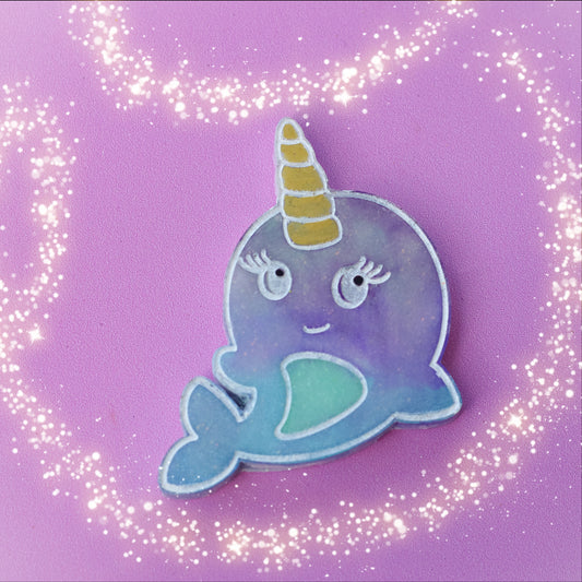 Large Narwhal Pet Tag