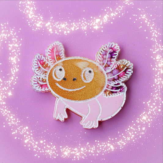 Large Axolotl Pet Tag