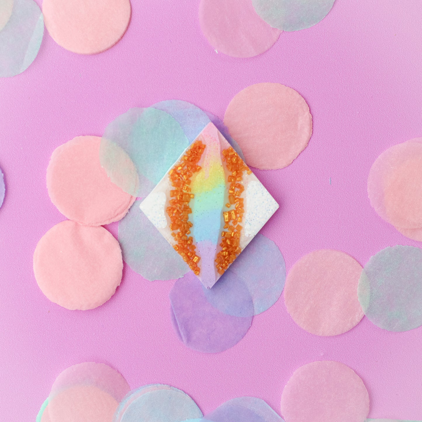 Pastel Diamond Shaped Tag
