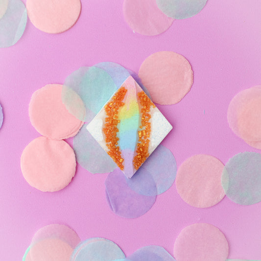 Pastel Diamond Shaped Tag