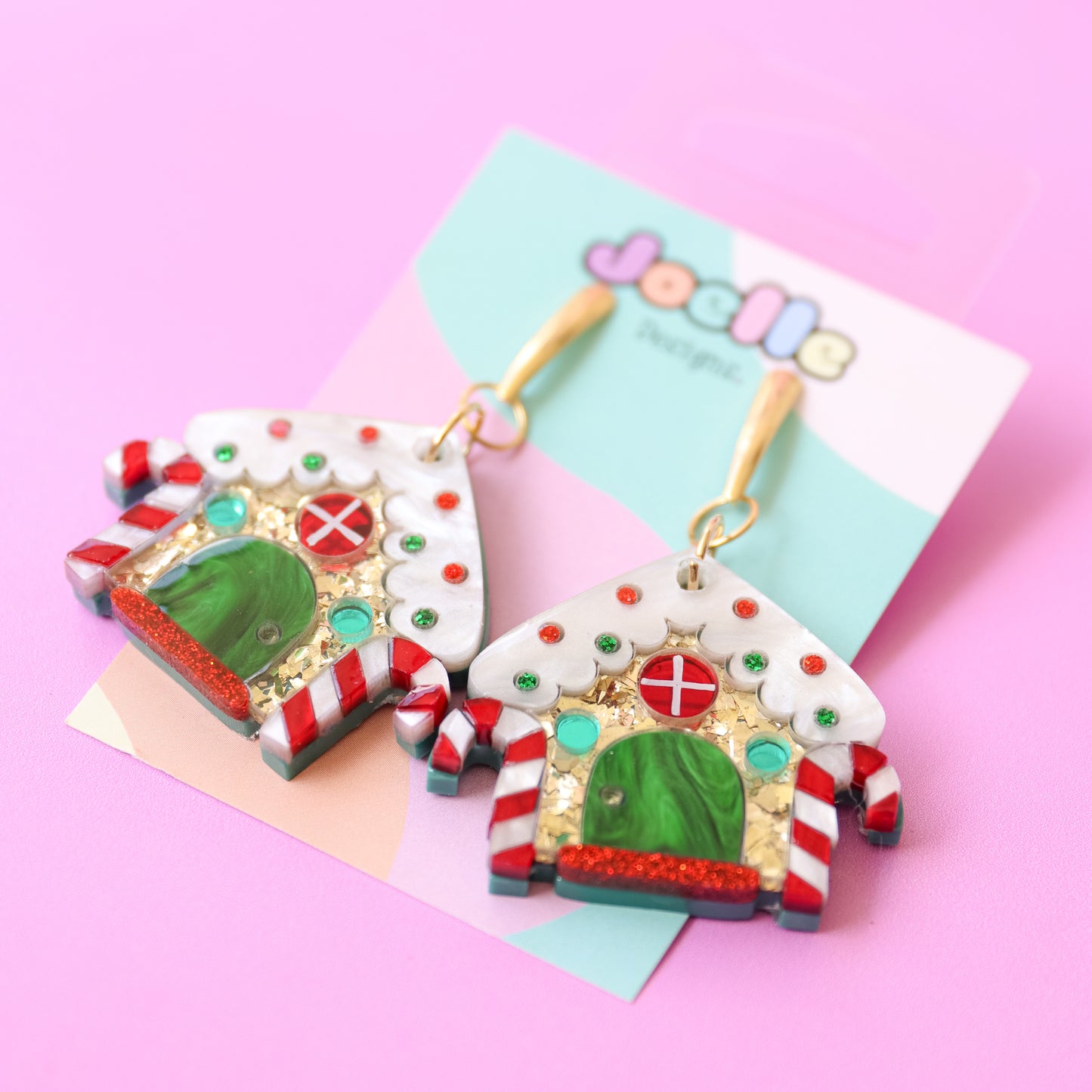 Gingerbread House Earrings