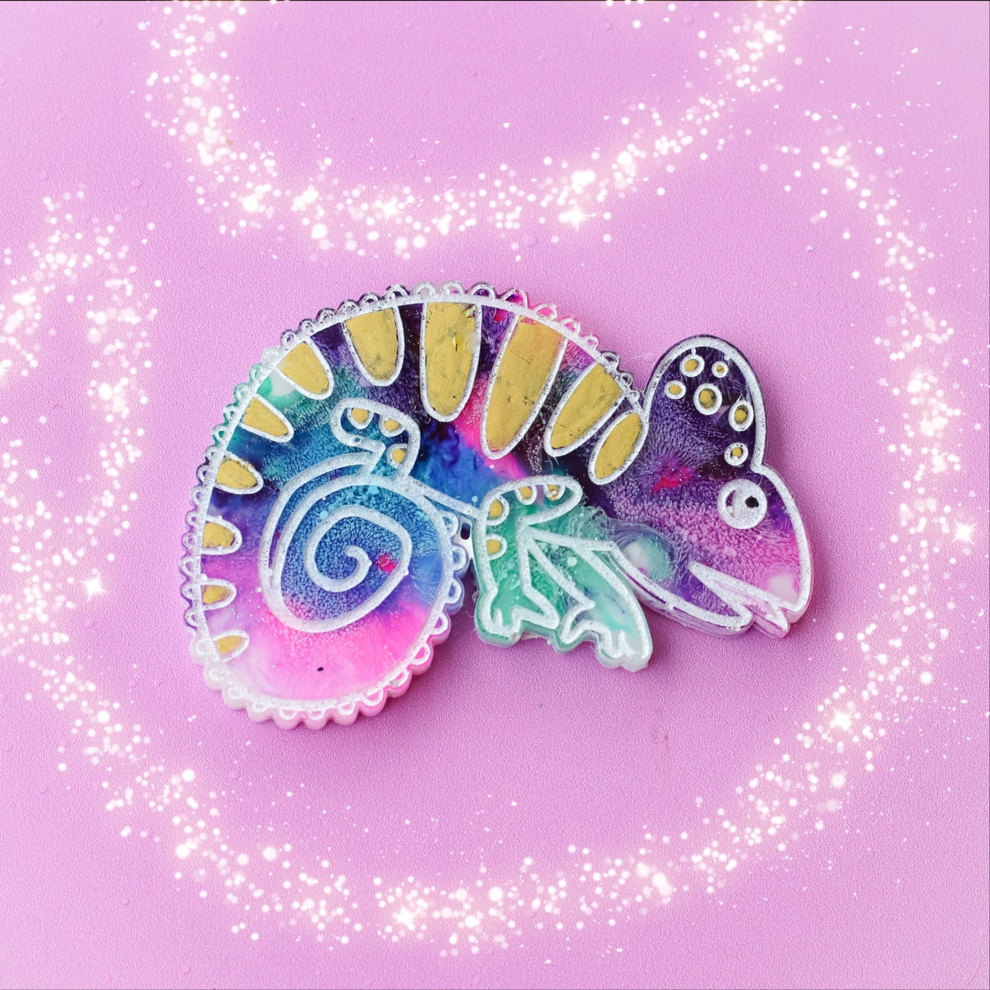 Large Panther Chameleon Pet Tag