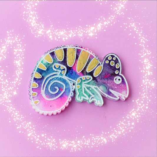 Large Panther Chameleon Pet Tag