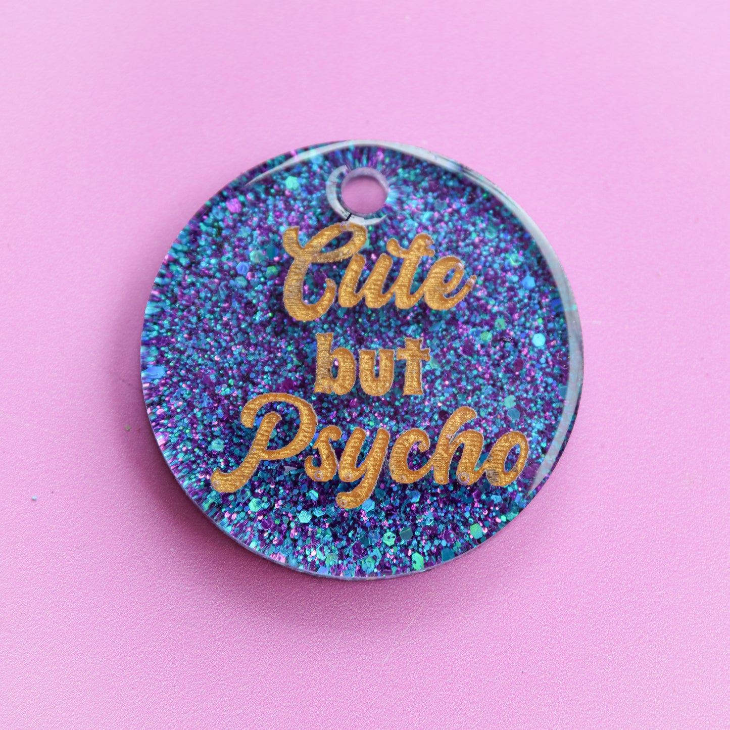 Cute but Psycho Slogan Collar Candy®️