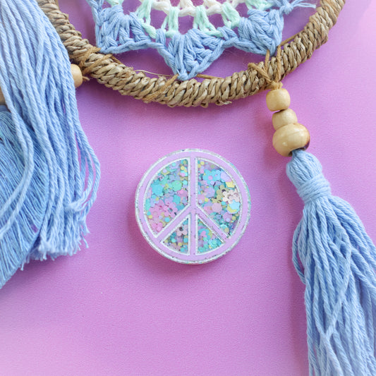 Wanderlust Small Peace Tag