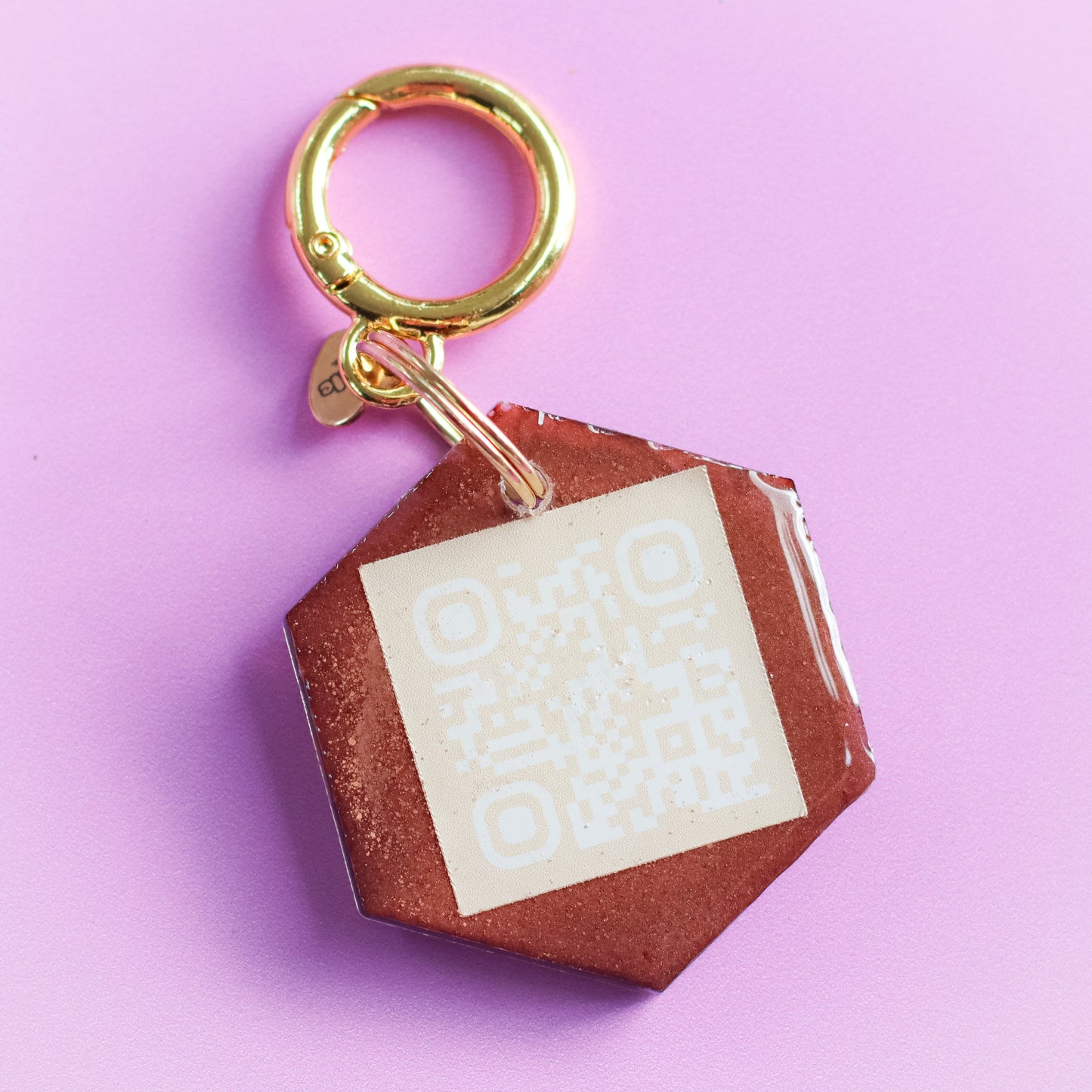 Custom Business QR Keyring