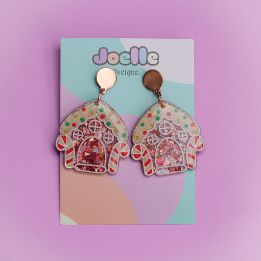 Gingerbread House Earrings
