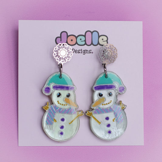 Snowman Earrings