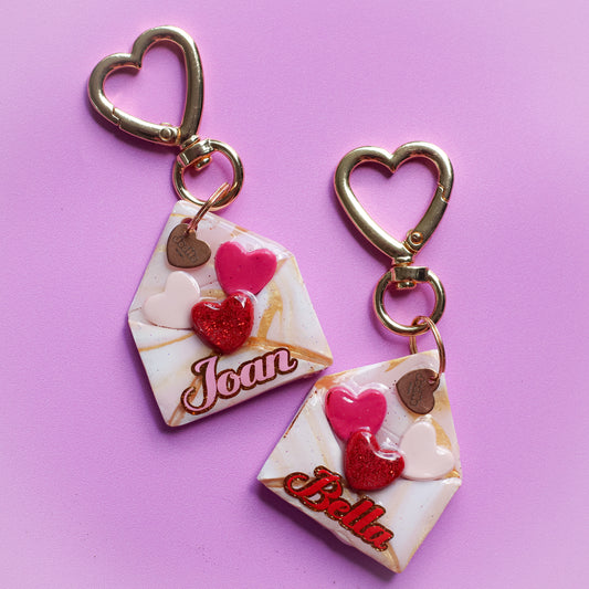 Polymer Clay & Resin Valentine's Pet Tag