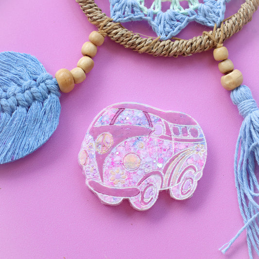 Wanderlust Large Hippie Van Tag